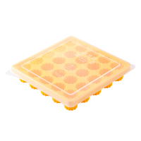 澳澜厨馨 婴儿宝宝辅食盒 硅胶盒辅食储存冷冻冰格模具带盖制冰盒|25格花型辅食盒
