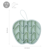 冰块模具硅胶冰格神器雪糕冻冰块带盖冰箱制冰盒家用自制圆形冰球|橄榄绿苹果型[带盖]