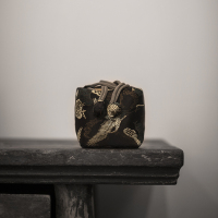 中式云锦主人杯袋单杯袋品茗杯收纳袋茶具紫砂壶快客杯收纳包定制|松枝仙鹤