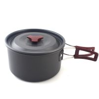 户外野餐锅具 组合套锅 野营锅 煮饭 锅具 单人多人套锅铝合金|中号单锅直径173*高90mm