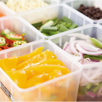 正方形水果蔬菜食物留样佐料盒冰箱食物收纳盒子厨房料头盒