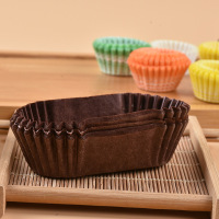 117连圆形珍珠蛋糕小纸杯模具商用96连蘑菇蜂蜜脆皮牛奶蛋糕纸杯|36连椭圆配套纸杯咖色约3000只