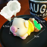 兔子奶冻模具立体果冻烘焙3d网红小白兔布丁慕斯蛋糕硅胶巧克力磨|升级版4寸猪送画笔