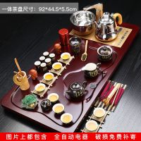 紫砂茶具套装整套功夫茶具全自动电茶炉实木茶盘|15:唐诗行云流水全自动电器送水桶