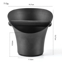 咖啡渣盒渣桶意式咖啡敲渣盒配套器具迷你咖啡渣容器渣收纳渣盒子|铸铝大敞口渣盒