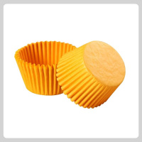 不沾蛋糕模具商用烘焙117/96连圆形脆皮牛奶小蘑菇迷你彩色纸杯托|96/117连黄色纸杯3000只