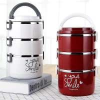 304不锈钢多层保温饭盒大容量手提学生4上班族3便当盒2保温桶饭桶