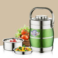 1.6l/2.2l 3层大容量保温饭盒双层不锈钢提锅多层便当盒饭桶