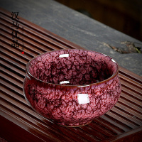 汉马优品|茶盏主人杯单杯功夫茶具单个陶瓷|窑变建盏茶杯单只|罗汉012