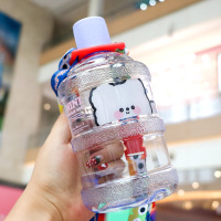 网红创意迷你水桶杯塑料杯子女可爱清新便携学生杯户外运动壶