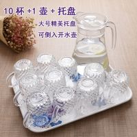 家用玻璃水杯茶杯套装耐热牛奶杯果汁杯饮料杯茶水杯泡茶杯啤酒杯