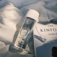 水杯子女学生简约塑料杯清新森系便携无毒耐高温创意个性潮流水瓶