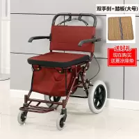 老人手推可坐折叠老年助行代步买菜手推车橡胶轮加厚小拉车|超大轮加厚