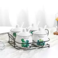 陶瓷调味罐厨房调料盒盐罐家用组合套装欧式佐料瓶罐子创意调味盒