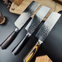 德国不锈钢家用锋利免磨不粘小菜刀切肉刀切片刀切菜刀厨房刀|锤纹切三件套