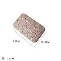 马卡龙模具不粘做曲奇饼干模具金色浅烤盘烤箱用烘焙家用工具|15连模