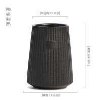 茶六茶筒家用创意笔筒收纳罐单个泡茶工具茶道功夫茶具零配件|黑砖茶筒1个