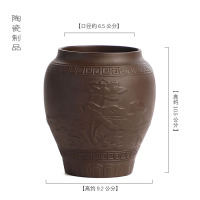 茶六茶筒家用创意笔筒收纳罐单个泡茶工具茶道功夫茶具零配件|紫浮荷茶筒1个