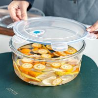 超大号钢化耐热透明玻璃碗密封带盖大容量储物盒冰箱收纳盒