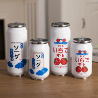 网红水杯易拉罐可乐保温杯吸管杯子ins潮流个性简约男女学生刻字