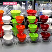 仿瓷塑料火锅店麻辣烫自助餐具多层小料碗展示架子调味罐创意商用