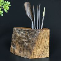 茶道六6件套功夫茶具配件套装黑檀木家用中式茶夹勺工具大全|黑檀木六579