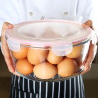 2.8l大号泡菜密封盒玻璃微波炉专用冰箱收纳盒饭盒