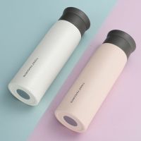 日式简约文艺磨砂保温杯女ins原宿风304不锈钢水杯便携男学生杯子