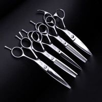 专业理发美发剪刀柳叶翘胖胖剪平剪无痕牙剪套装|五剪(套装)