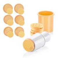 小可爱动物曲奇印章饼干模具 出口家用3d立体卡通圣诞烘焙工具|黄色