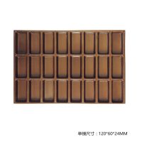 铁板矽鸡蛋糕模具商用不沾圆形蛋糕烤盘海绵蛋糕烘焙模具|3*8长方24连豆腐