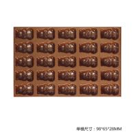 铁板矽鸡蛋糕模具商用不沾圆形蛋糕烤盘海绵蛋糕烘焙模具|5*5熊猫25连