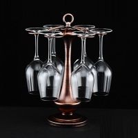无铅水晶红酒杯葡萄酒杯高脚杯醒酒器红酒杯架高品质家用酒具套装|神灯杯架