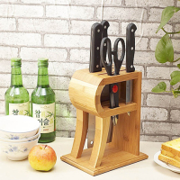 刀架刀座家用菜刀架厨房用品楠竹能插刀架厨房置物架大刀具架