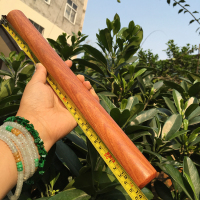 红木擀面杖实木家用大号缅甸花梨木果紫檀烘焙工具赶面条车载防身|35厘米缅甸花梨木饺子皮擀面杖直径3厘米左右