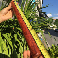 红木擀面杖实木家用大号缅甸花梨木果紫檀烘焙工具赶面条车载防身|​​40厘米缅甸花梨木细擀面杖直径3厘米左右