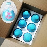 一斤酒瓶仿古土陶酒坛500ml陶瓷酒瓶空白酒瓶散酒壶手抓瓶泡沫|六瓶一件梅花蓝瓶