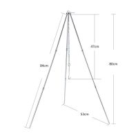 户外1-2人2-3人5-7人套锅便携炉头锅具套装 不粘锅野营野炊炊具|三节支架