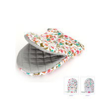 日本微波炉手套隔热手套加厚防烫手套厨房烘焙耐高温烤箱手套|碎花(一只装)花色随机