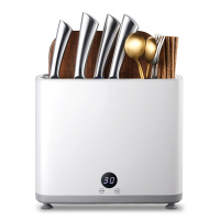 能砧板菜刀具消毒机智能紫外线消毒刀架筷子菜板自动杀菌烘干|经典白[消毒收纳高温烘干]