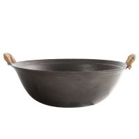 圆底铁锅炒菜锅老式手工双耳不粘炒锅铸铁燃煤气专用无涂层|铁锅[无锅盖] 直径40cm