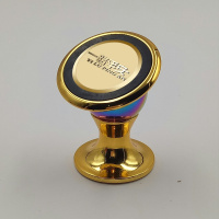 车载手机支架高脚杯通用版强磁磁铁车用手机支架汽车手机座 土豪金 一帆风顺