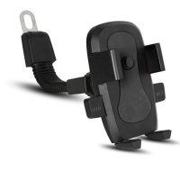 [可选顺丰配送]电动车手机支架导航支架电瓶车电车电摩电动摩托车支架车载支架 摩托车后视镜[黑色]