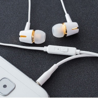 蓝牙耳机运动无线入耳式金属迷你头戴式vivo安卓通用oppo超长待机 普通版耳机线【土豪金】
