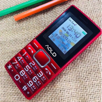 老人手机老年手机大字大声大屏直板按键移动联通电信老人机老年机 红色-单电池 电信版[电信单卡]