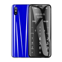 i8迷你手机卡片儿童学生戒网男女超小个性袖珍直板备用2019新款|移动[蓝]无耳机 送32G内存卡[含有音乐]