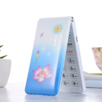 联通电信手机大声老人机移动翻盖老人版男女款老年手机大字大按键|蓝色[彩蝶版]移动联通 单电池