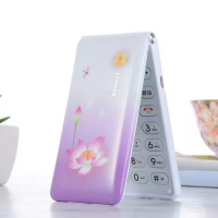 联通电信手机大声老人机移动翻盖老人版男女款老年手机大字大按键|紫色[彩蝶版]移动联通 双电池