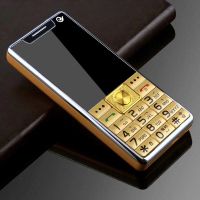 语音王报名字老人老年手机盲人手机超长待机移动电信联通老人手机|香槟金 移动联通版(奥迪语音王+皮套)