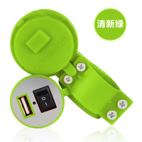 鬼火摩托车手机充电器带开关改装配件电动车载充电器12v快速充电|绿